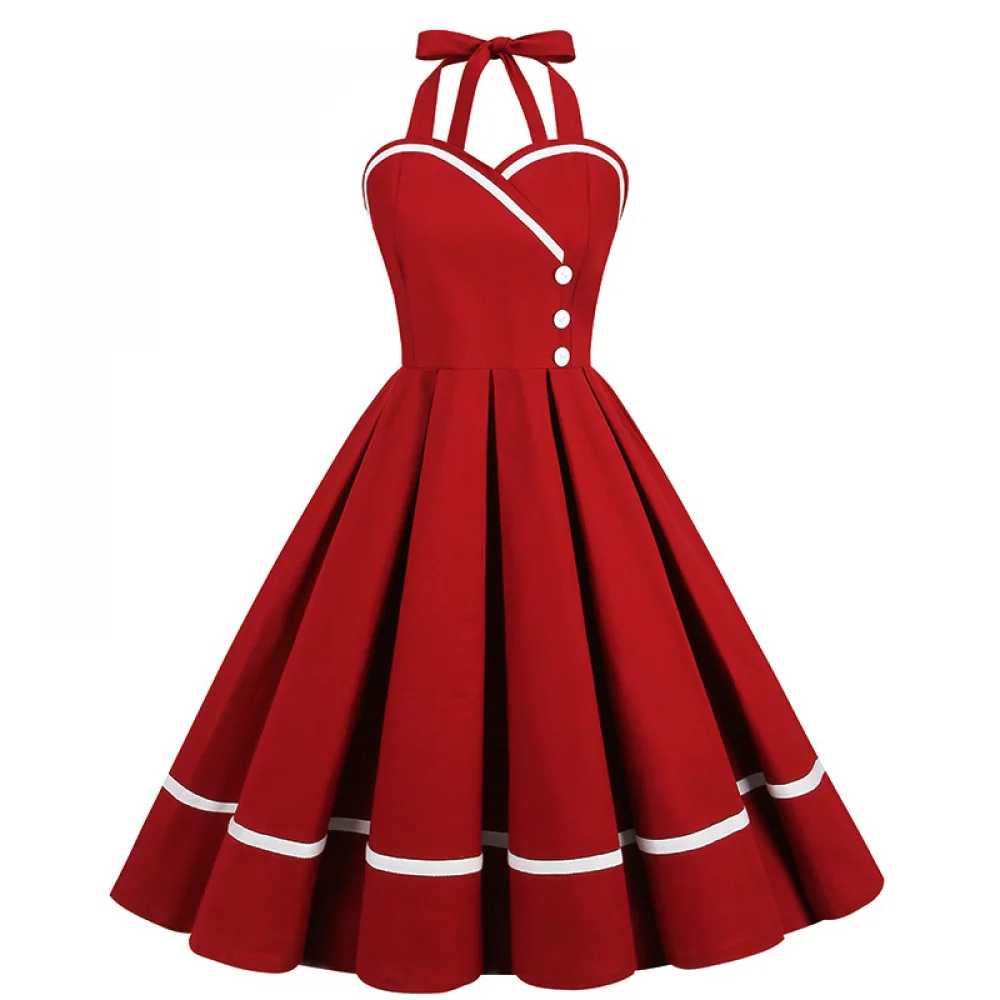 할로윈 50s 60s 80s 레트로 드레스 여성 우아한 - Vintage Fashion Dresses 리뷰 및 가격