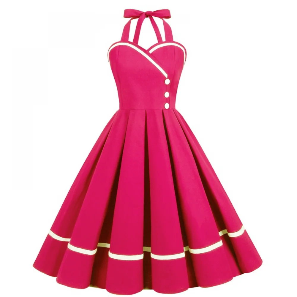 할로윈 50s 60s 80s 레트로 드레스 여성 우아한 - Vintage Fashion Dresses 리뷰 및 가격