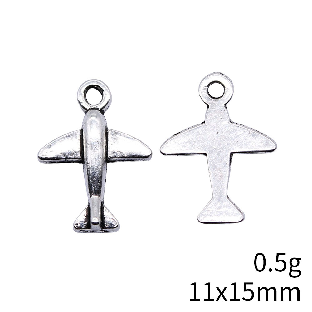 10개 11x15mm 앤틱 실버 컬러 항공기 참 펜던트 - Vintage Fashion Online 리뷰 및 가격