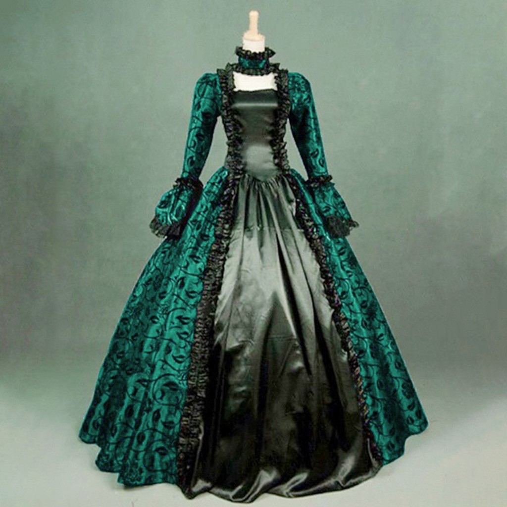 여성 빈티지 절묘한 드레스 고딕 레트로 꽃 프린트 볼  - Vintage Fashion Dresses 리뷰 및 가격