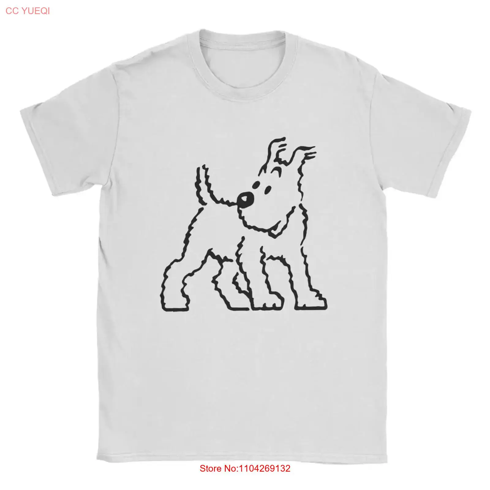Snowy Dog Captain Haddock T 셔츠 - Vintage Fashion Jersey 리뷰 및 가격